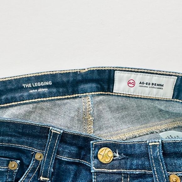 AG The Legging Super Skinny Jean Size 27 R Medium Wash Stretch - Picture 4 of 8